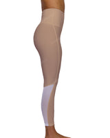 High Rise 7/8 Length Back Mesh Leggings