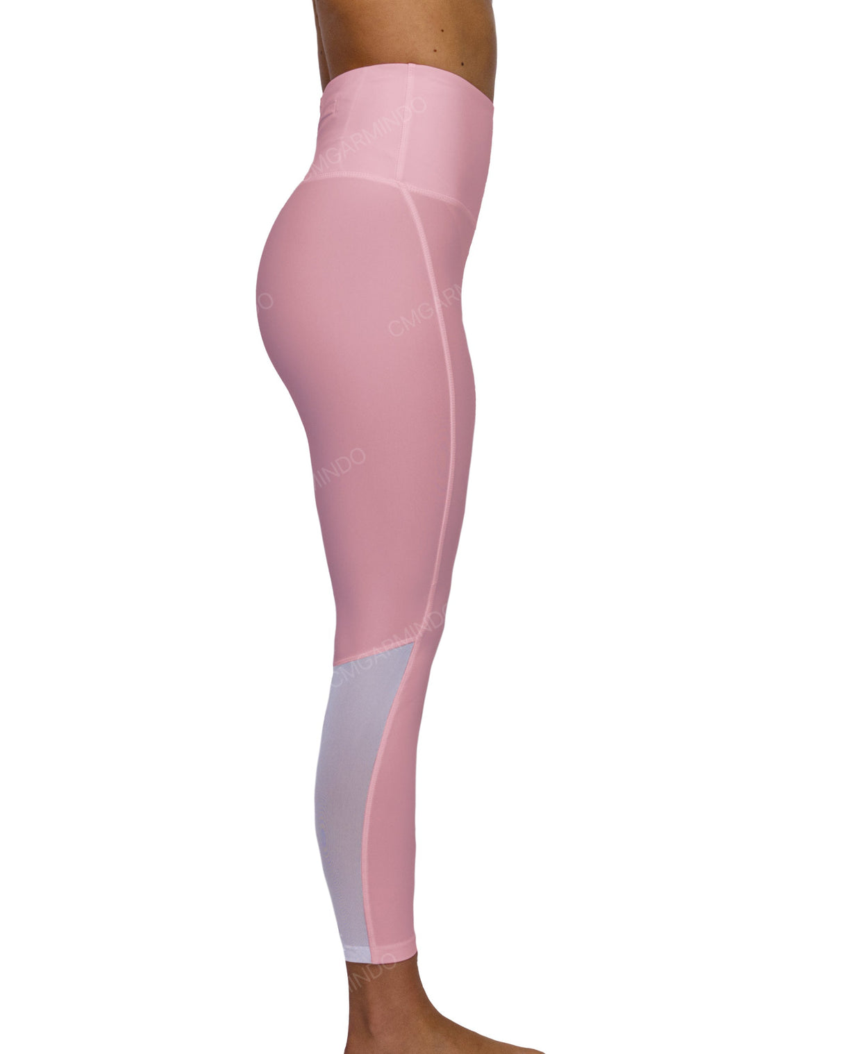 High Rise 7/8 Length Back Mesh Leggings