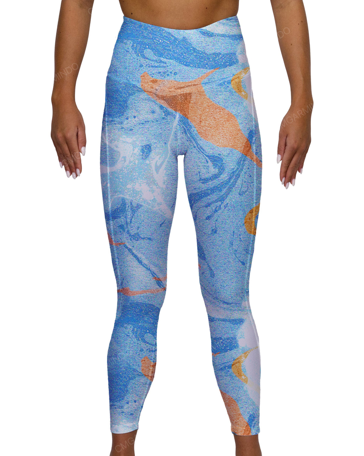 High Rise 7/8 Length Back Mesh Leggings