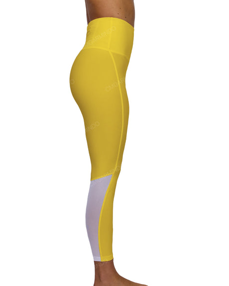 High Rise 7/8 Length Back Mesh Leggings