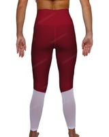 High Rise 7/8 Length Back Mesh Leggings