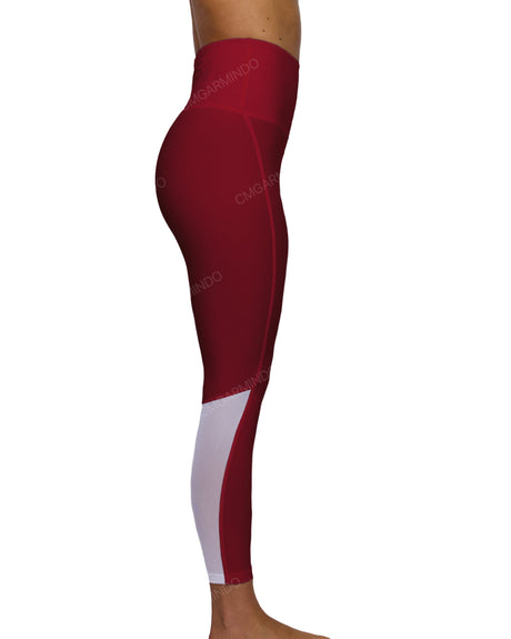 High Rise 7/8 Length Back Mesh Leggings