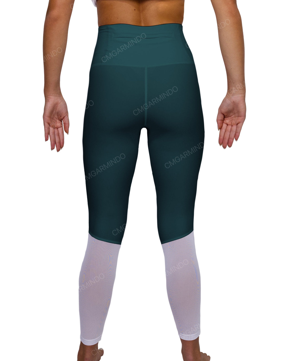 High Rise 7/8 Length Back Mesh Leggings