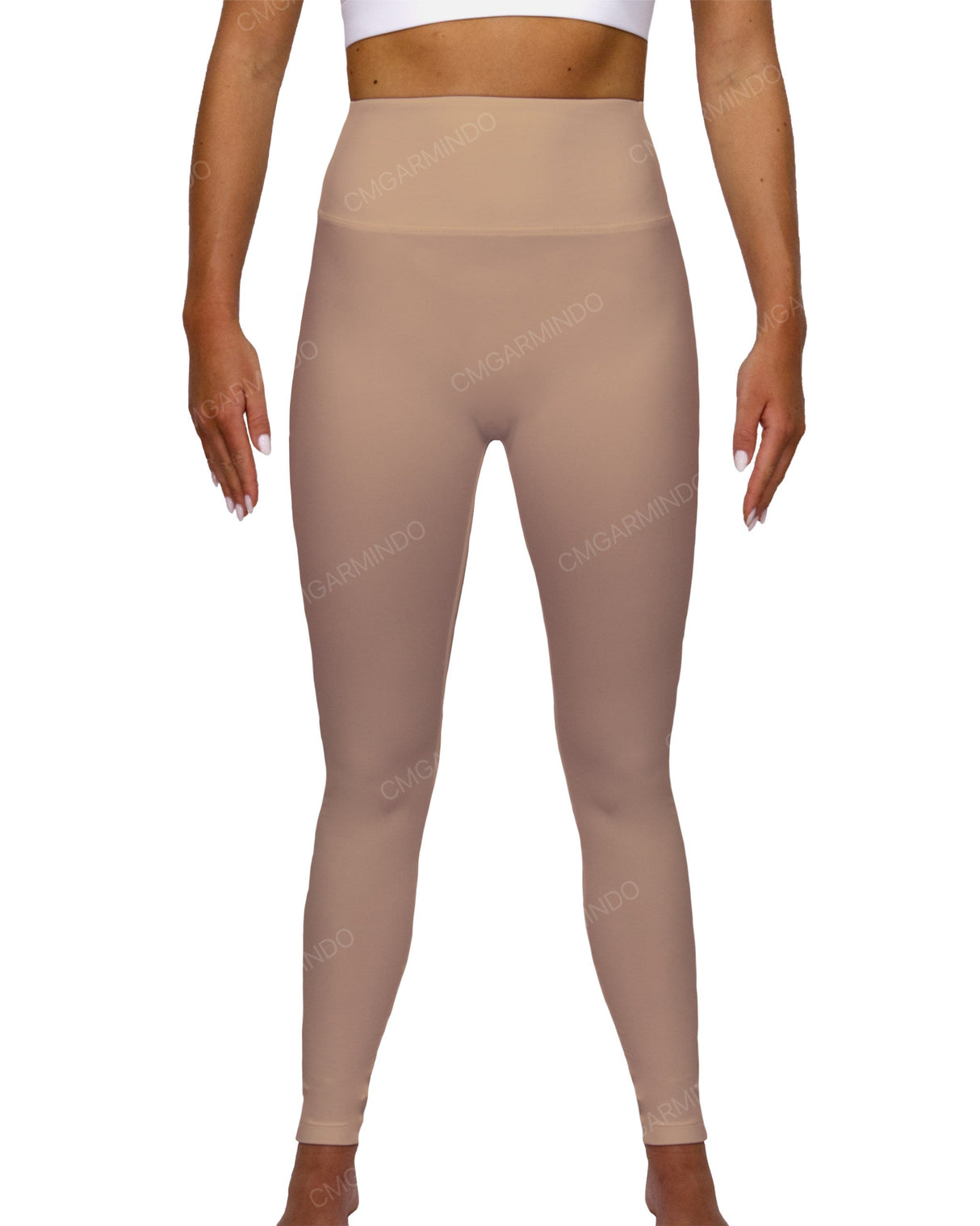 High Rise Deep V-Back Full Length Leggings