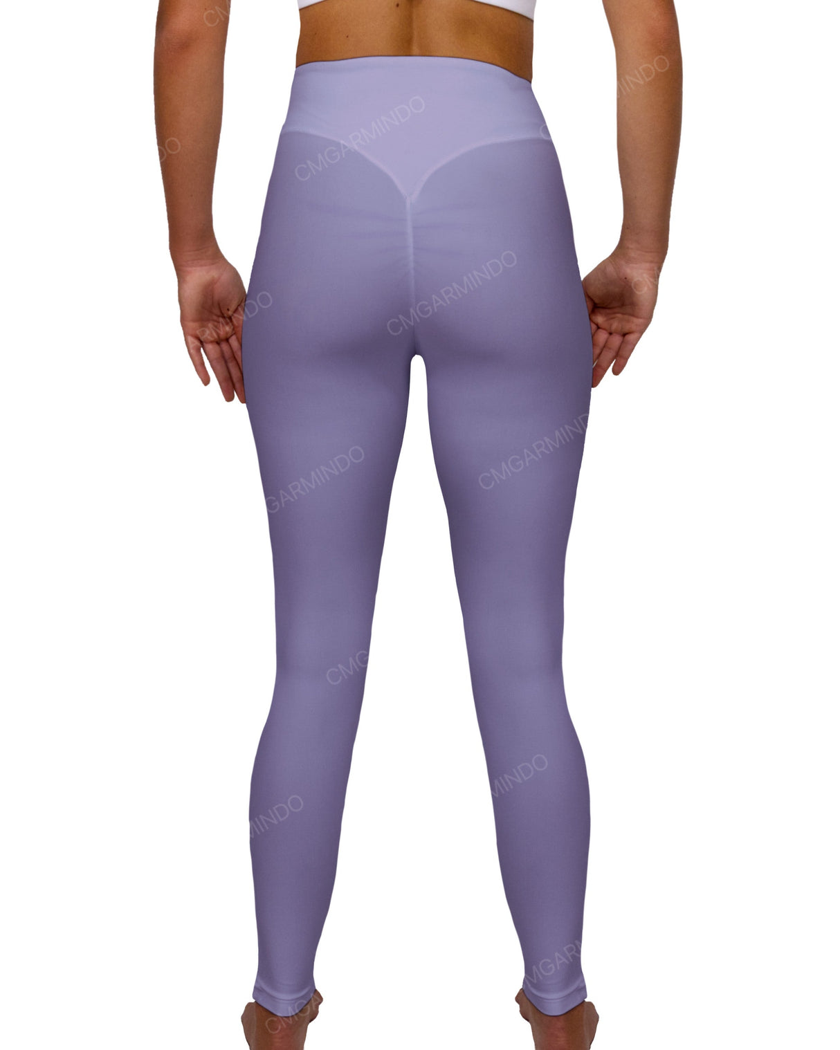 High Rise Deep V-Back Full Length Leggings