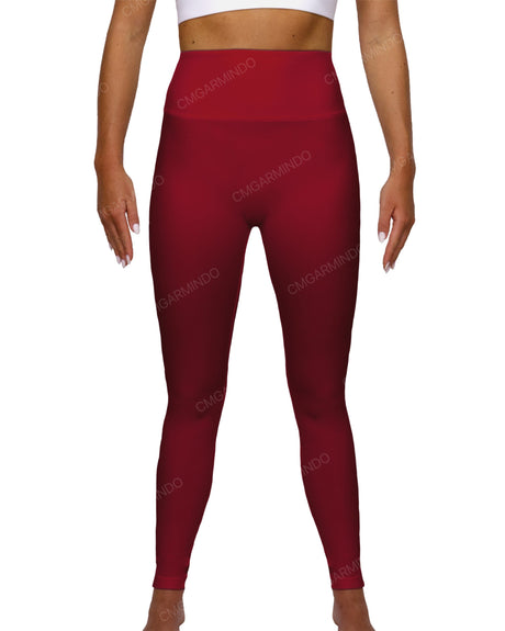 High Rise Deep V-Back Full Length Leggings