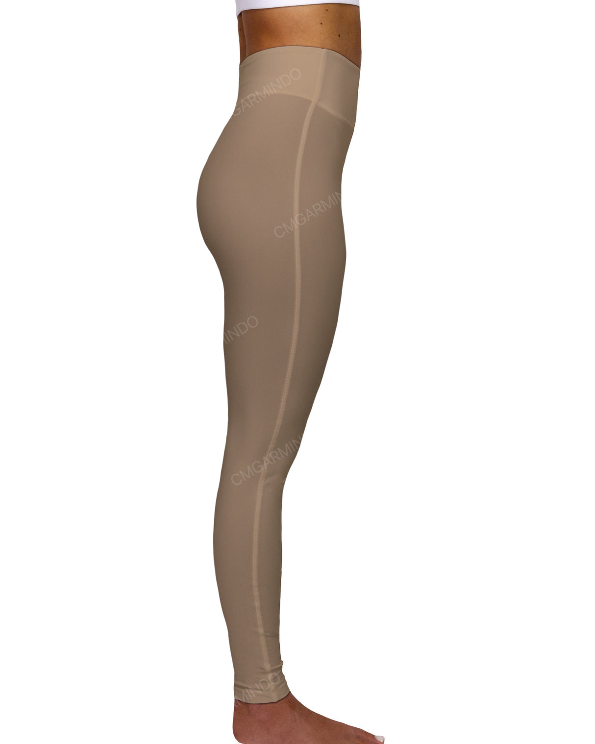 High Rise Deep V-Back Full Length Leggings