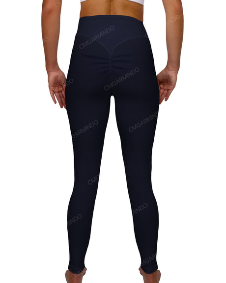 High Rise Deep V-Back Full Length Leggings