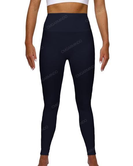 High Rise Deep V-Back Full Length Leggings