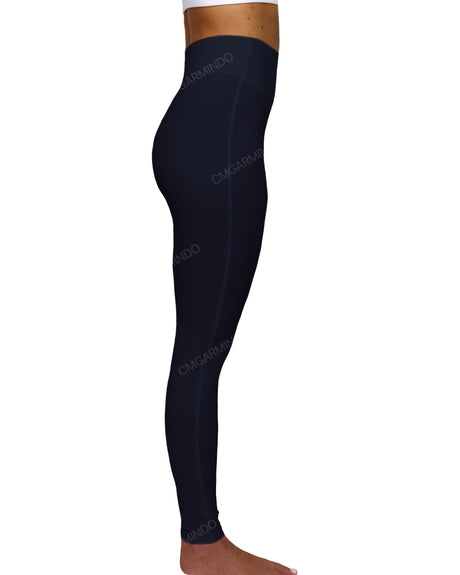 High Rise Deep V-Back Full Length Leggings