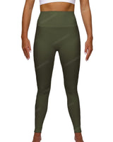 High Rise Deep V-Back Full Length Leggings