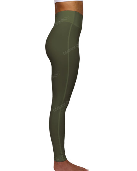 High Rise Deep V-Back Full Length Leggings