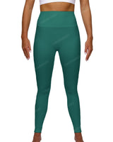High Rise Deep V-Back Full Length Leggings