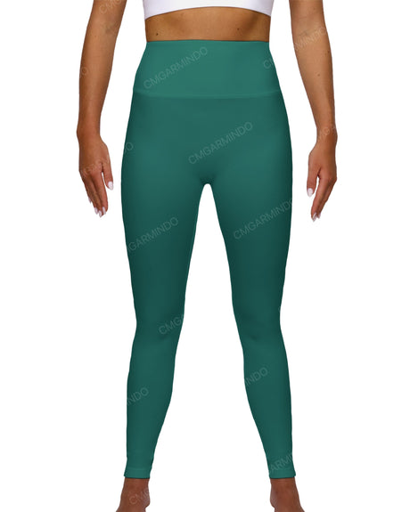 High Rise Deep V-Back Full Length Leggings