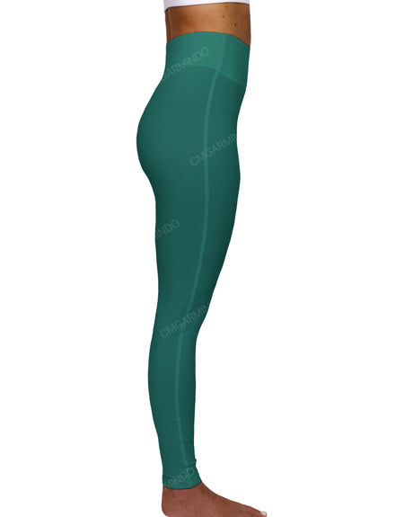 High Rise Deep V-Back Full Length Leggings