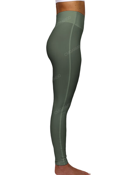 High Rise Deep V-Back Full Length Leggings