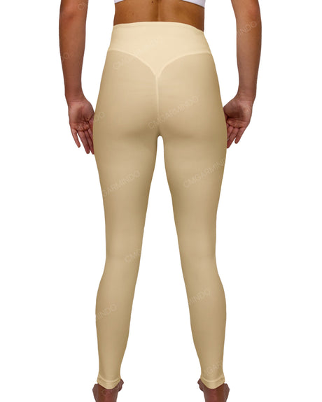 High Rise Deep V-Back Full Length Leggings