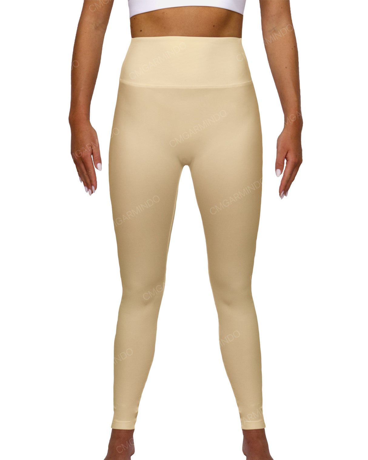 High Rise Deep V-Back Full Length Leggings