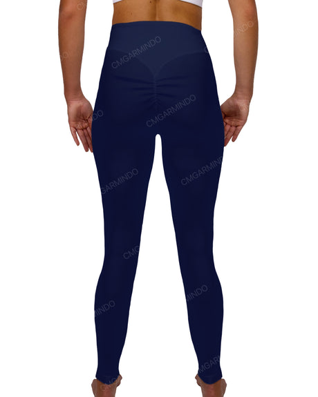 High Rise Deep V-Back Full Length Leggings