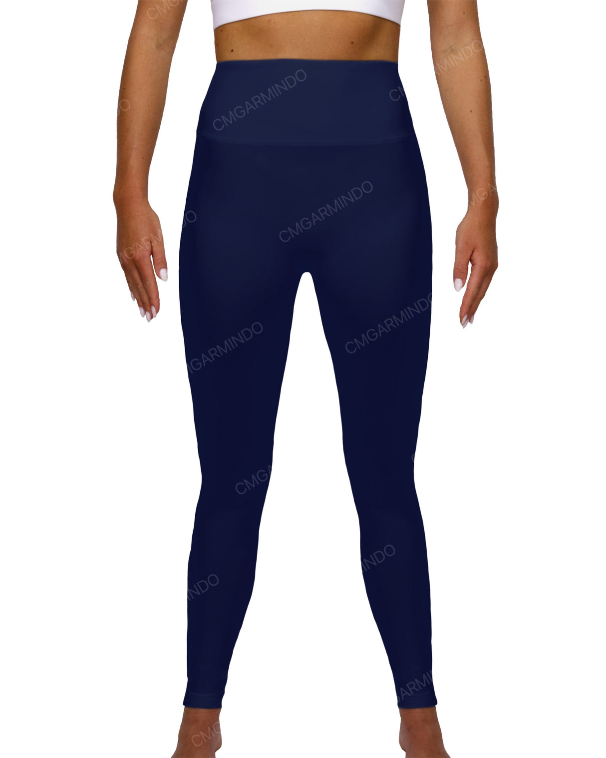High Rise Deep V-Back Full Length Leggings