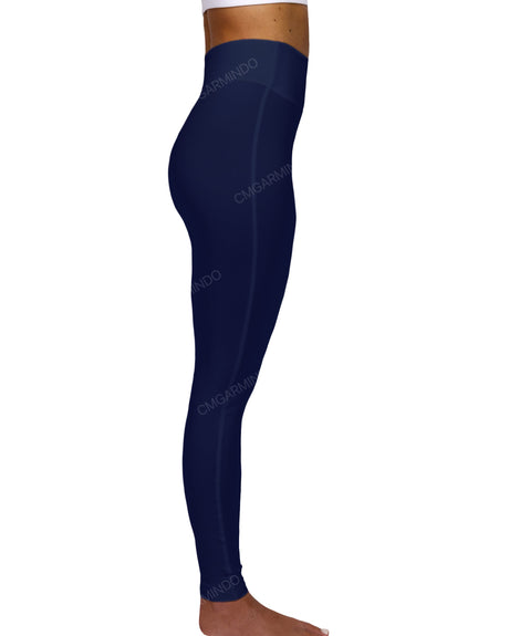 High Rise Deep V-Back Full Length Leggings