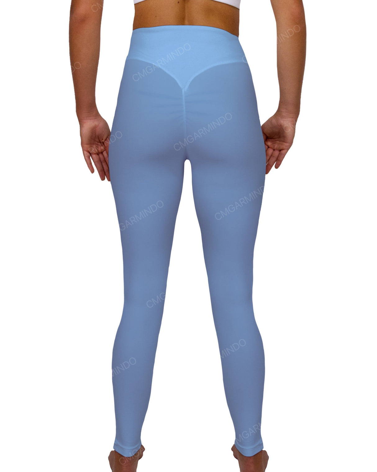 High Rise Deep V-Back Full Length Leggings