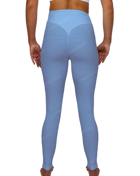 High Rise Deep V-Back Full Length Leggings