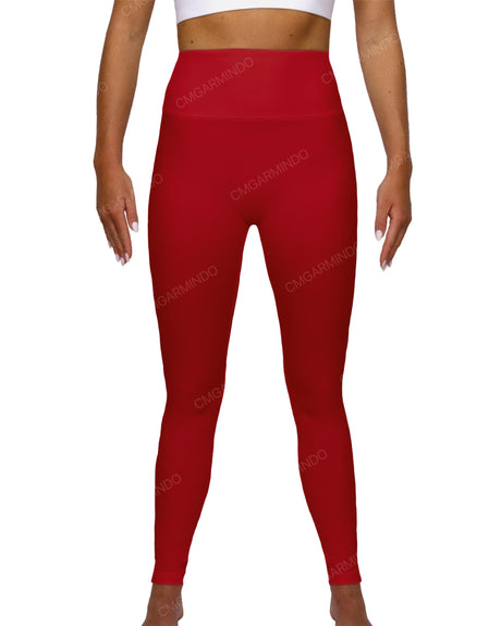 High Rise Deep V-Back Full Length Leggings