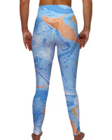 High Rise Deep V-Back Full Length Leggings