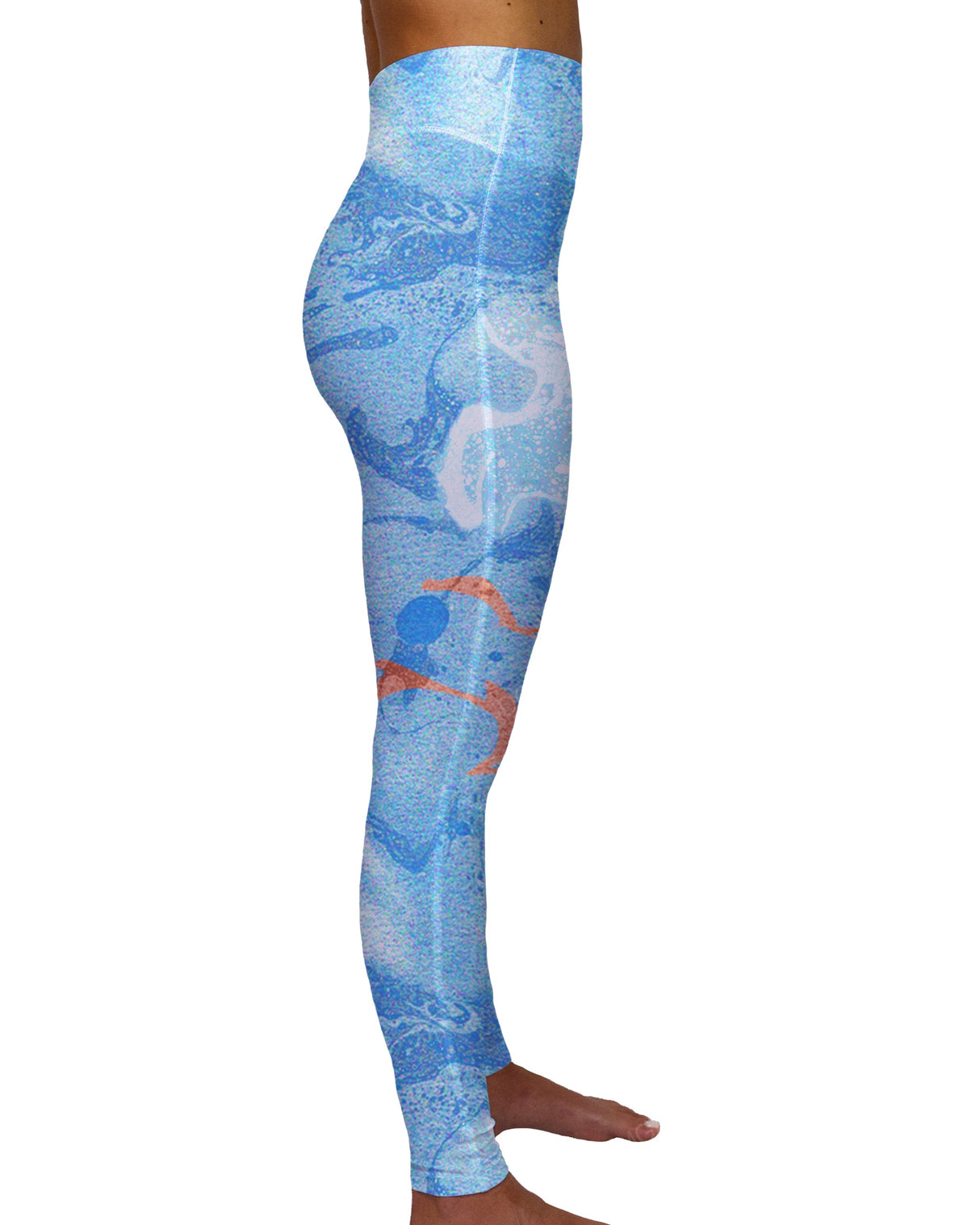 High Rise Deep V-Back Full Length Leggings