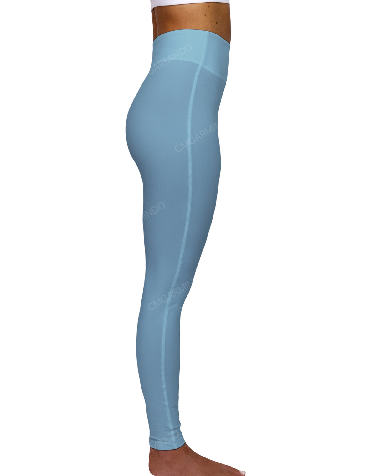 High Rise Deep V-Back Full Length Leggings