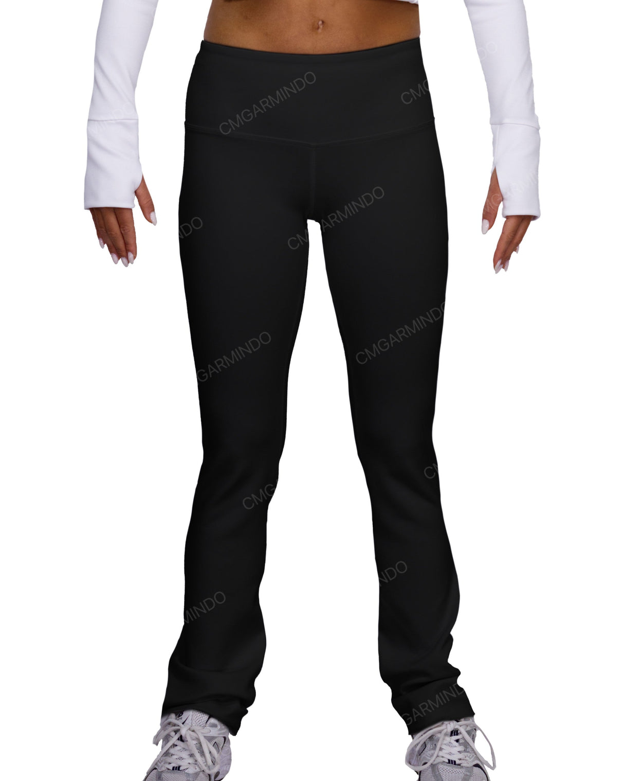 Mid Rise Wide Leg Leggings