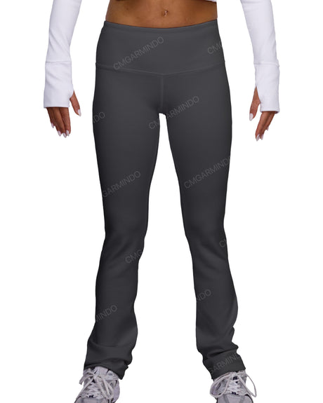 Mid Rise Wide Leg Leggings