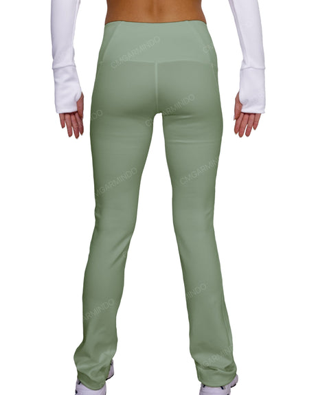 Mid Rise Wide Leg Leggings