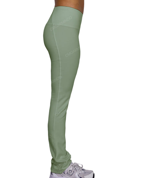 Mid Rise Wide Leg Leggings