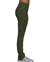 Mid Rise Wide Leg Leggings