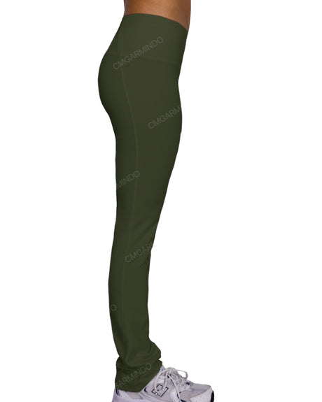 Mid Rise Wide Leg Leggings