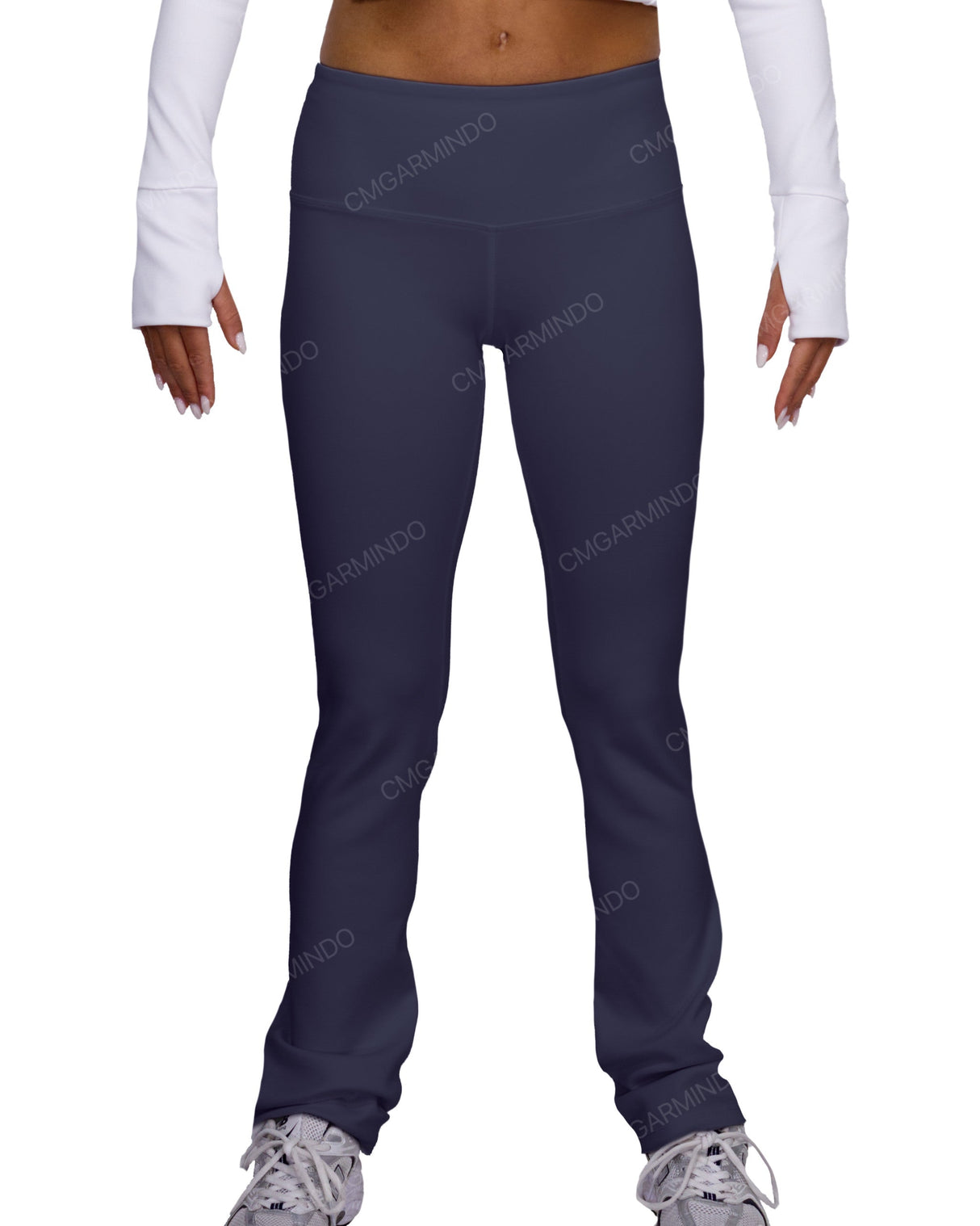 Mid Rise Wide Leg Leggings