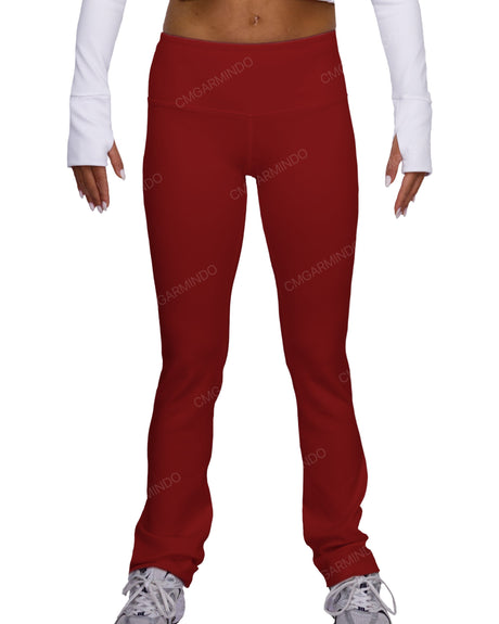 Mid Rise Wide Leg Leggings