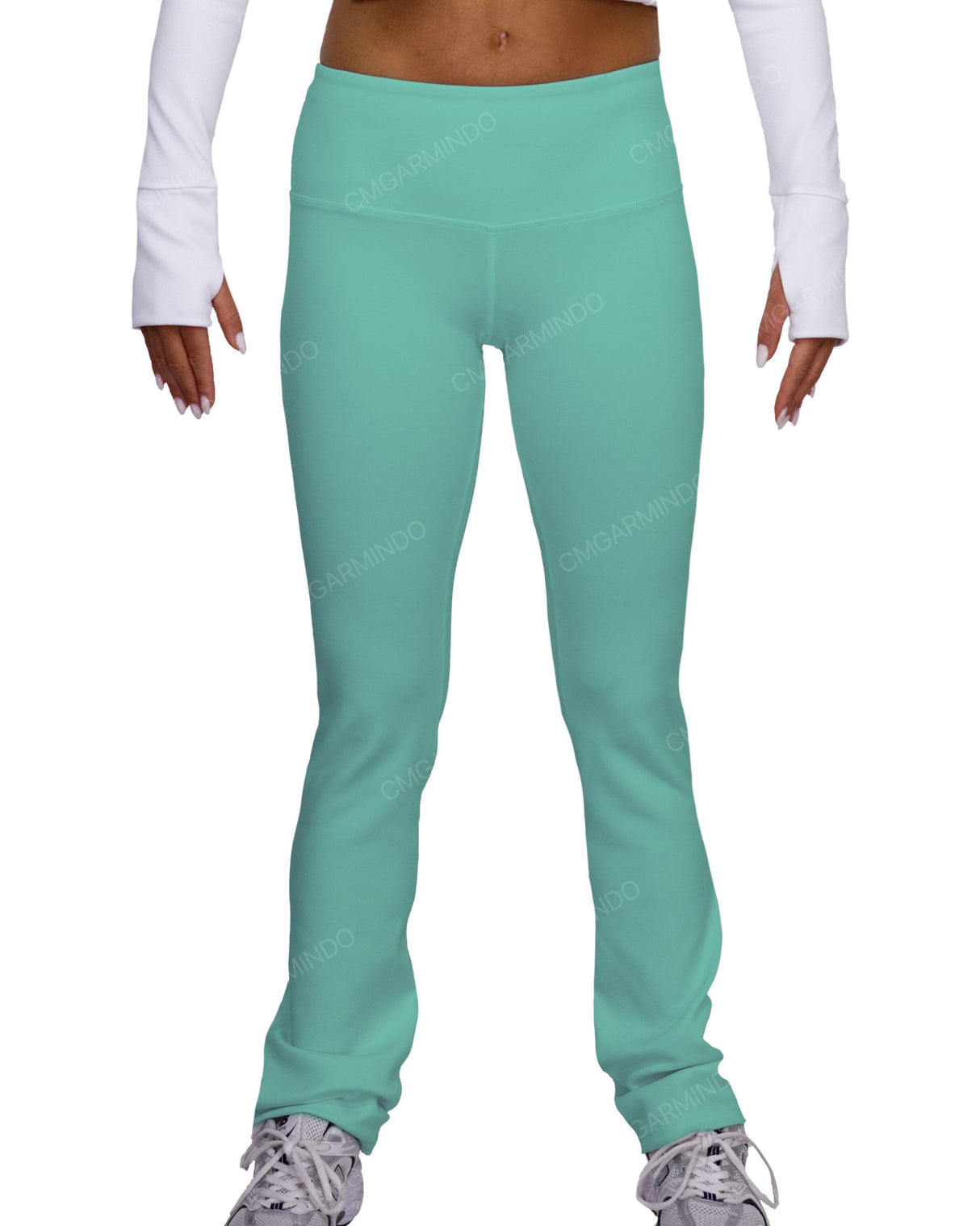 Mid Rise Wide Leg Leggings