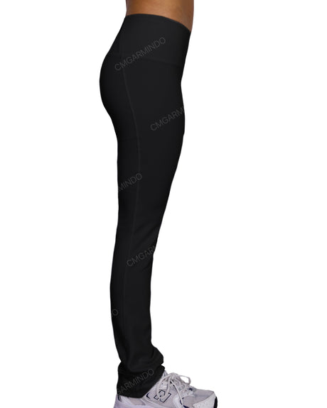 Mid Rise Wide Leg Leggings