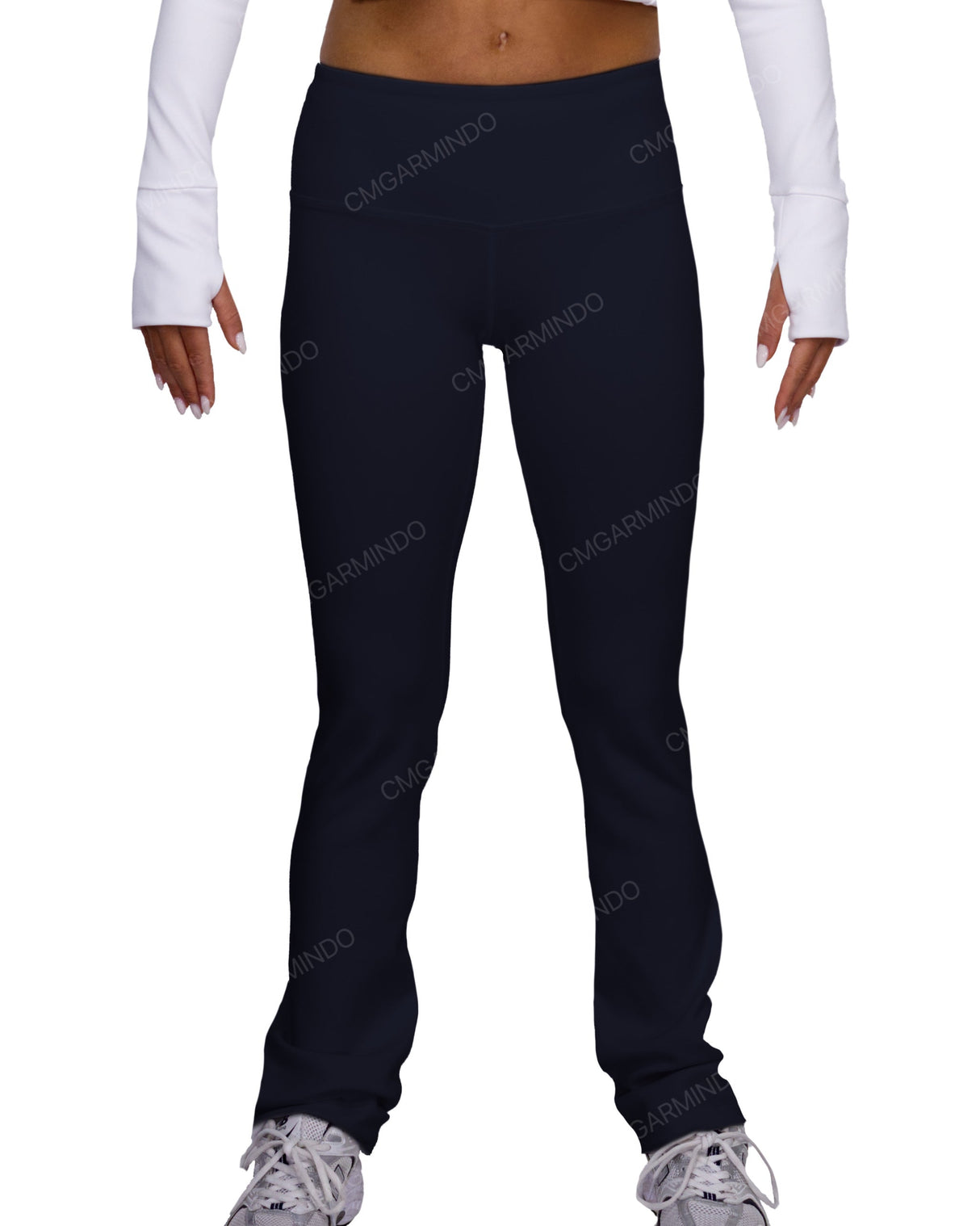 Mid Rise Wide Leg Leggings