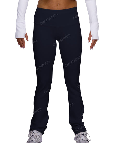Mid Rise Wide Leg Leggings