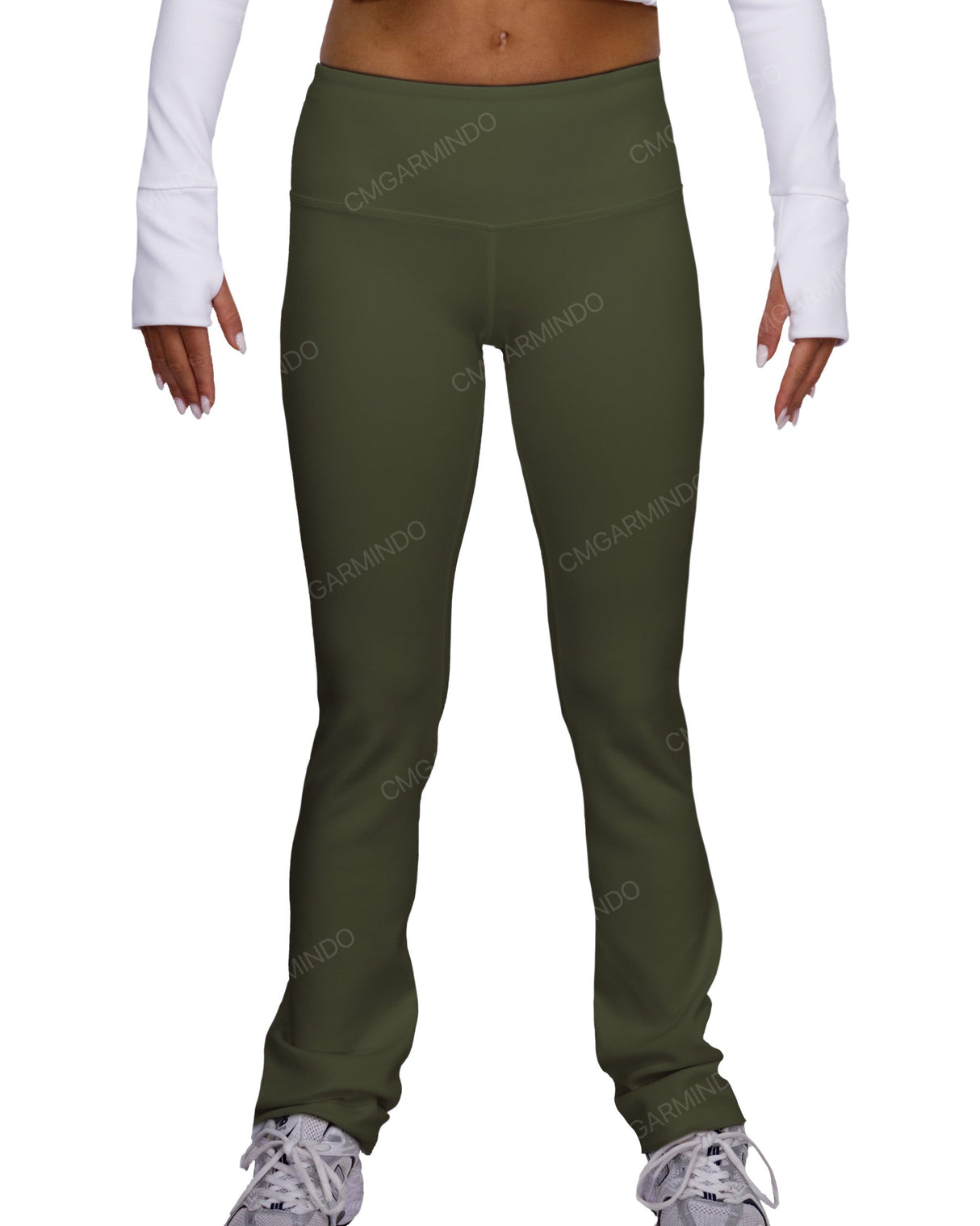 Mid Rise Wide Leg Leggings