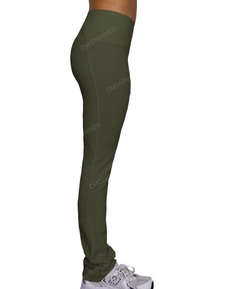 Mid Rise Wide Leg Leggings