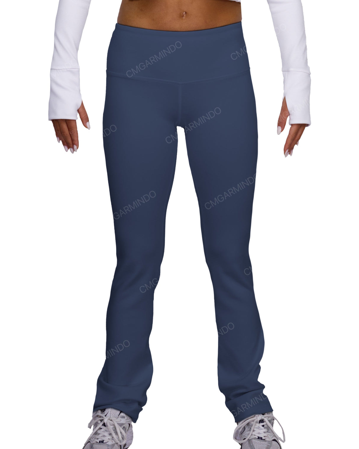 Mid Rise Wide Leg Leggings