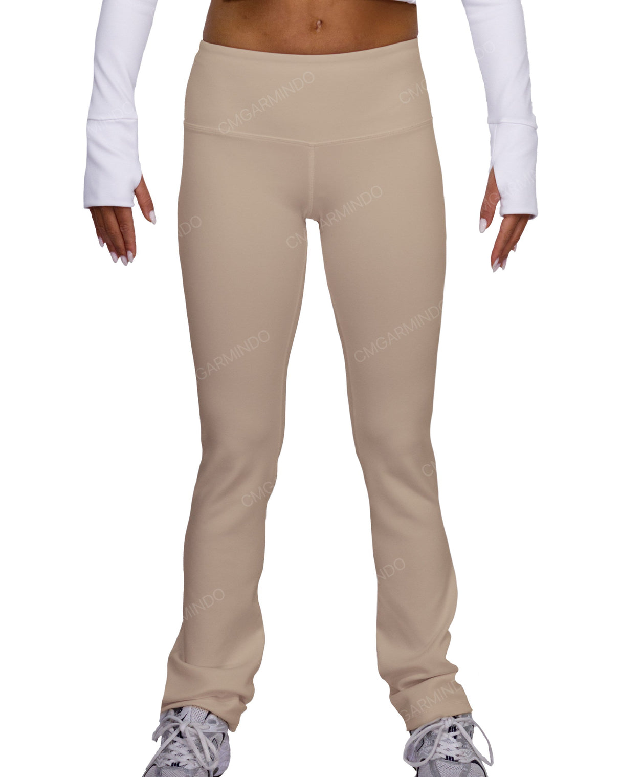 Mid Rise Wide Leg Leggings