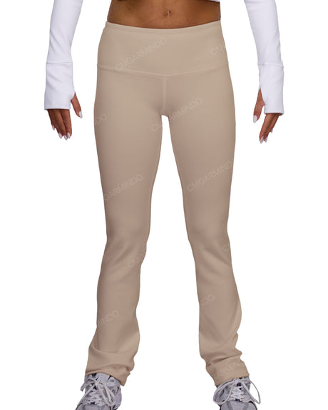 Mid Rise Wide Leg Leggings