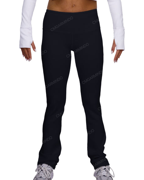 Mid Rise Wide Leg Leggings
