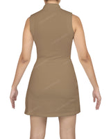 Sleeveless Polo Shorts Dress